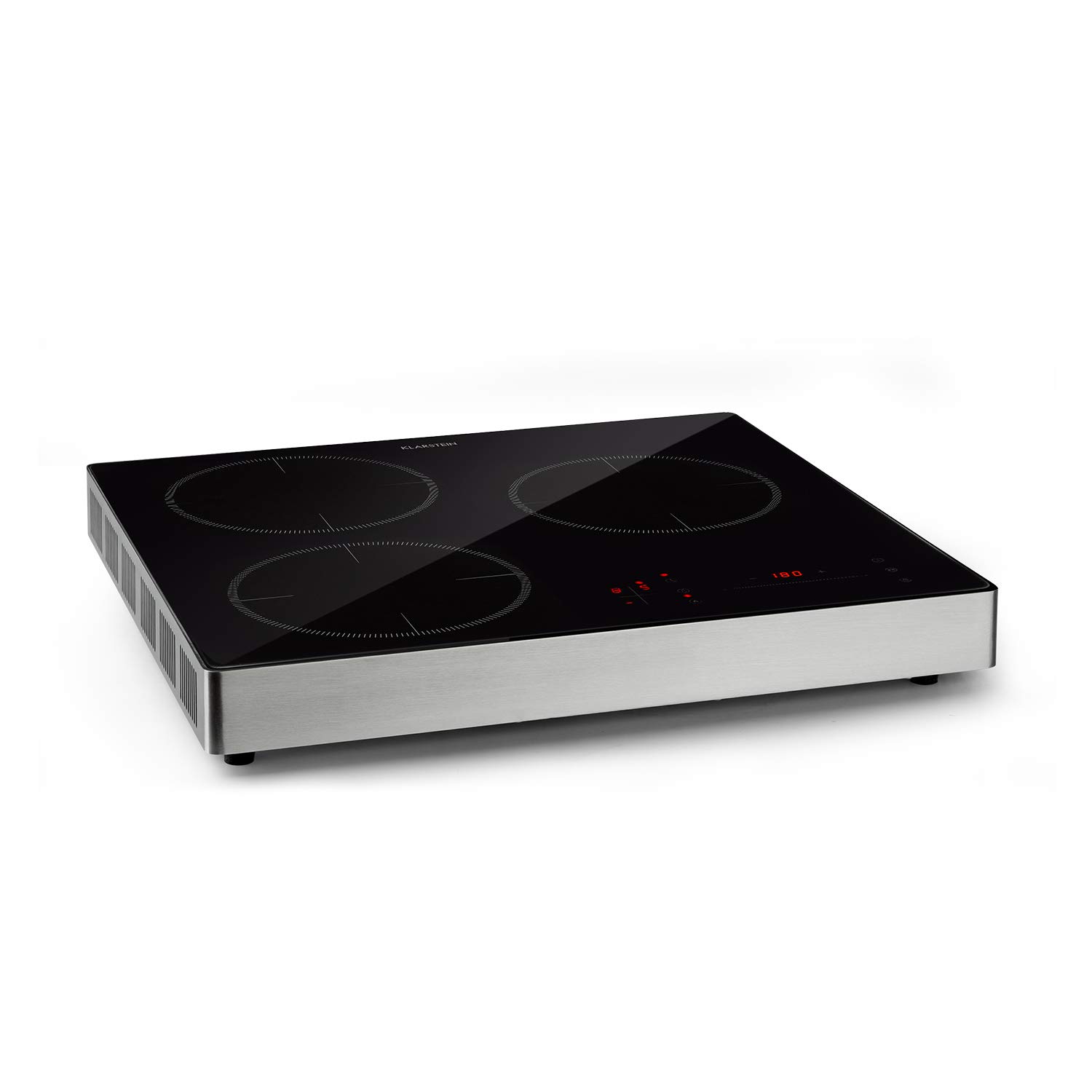 KLARSTEIN TrinityCook - table de cuisson à induction 3400W noir protection anti surchauffe